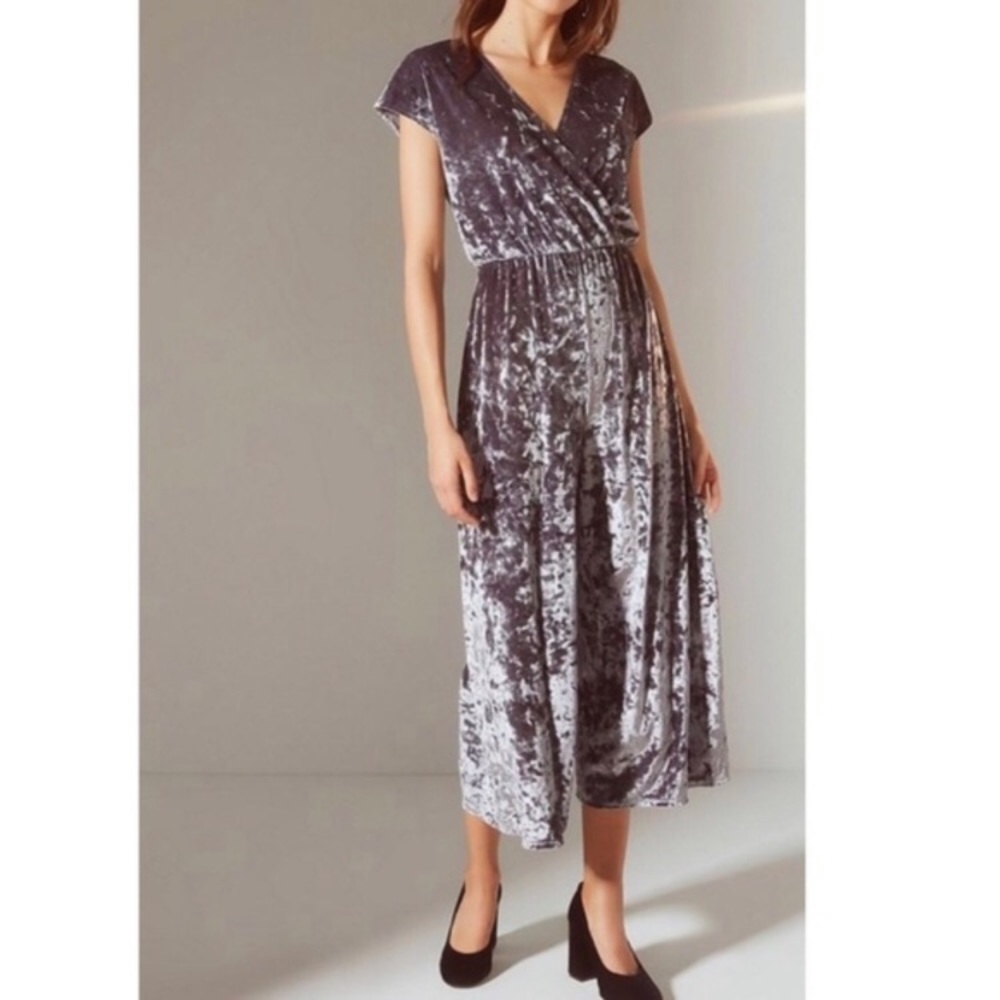 Urban Outfitters Crushed Velvet Jumpsuit
